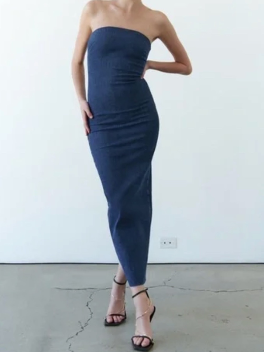 Zara ZW Fitted Denim Dress